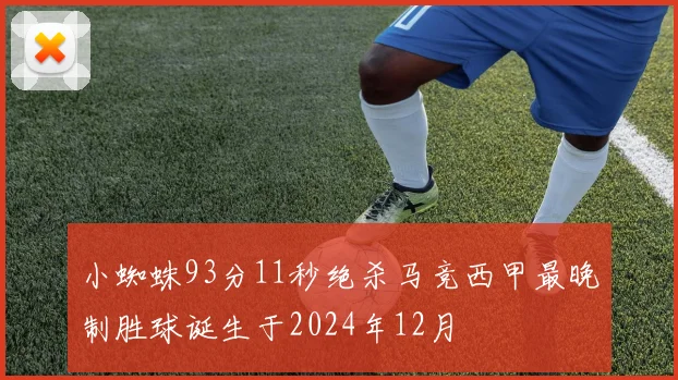 小蜘蛛93分11秒绝杀马竞西甲最晚制胜球诞生于2024年12月